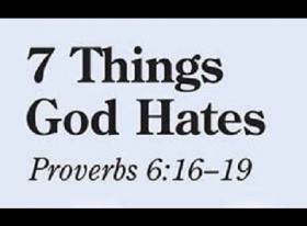 Seven Things God Hates -  By James Philip Koshy, Muscat